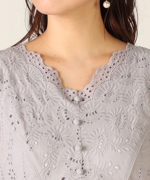 LAISSE PASSE（レッセパッセ） ノースリーブワンピース 38 パープル