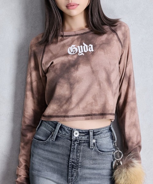 tシャツ GYDA processing like shortトップス レディース