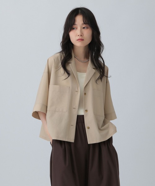 MEER. オープンカラーショートシャツ オーバーサイズオープンカラー