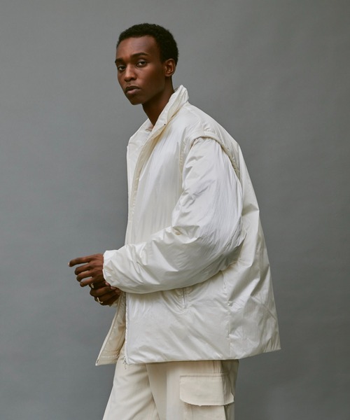 soerte 「soerte」 ジップアップブルゾン 1 ホワイト メンズ