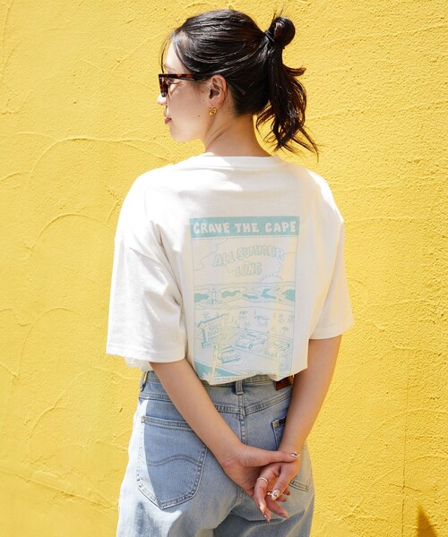 「FREAK'S STORE」 半袖カットソー SMALL ブルーグレー レディース