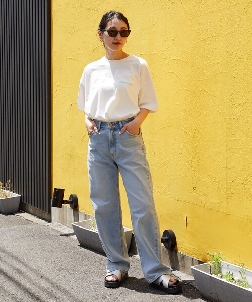 「FREAK'S STORE」 半袖カットソー SMALL ブルーグレー レディース