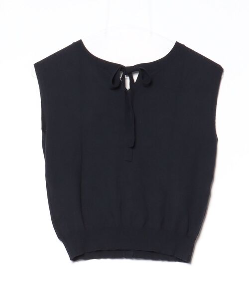 「CAST:」 ノースリーブニット S ネイビー レディース_画像2