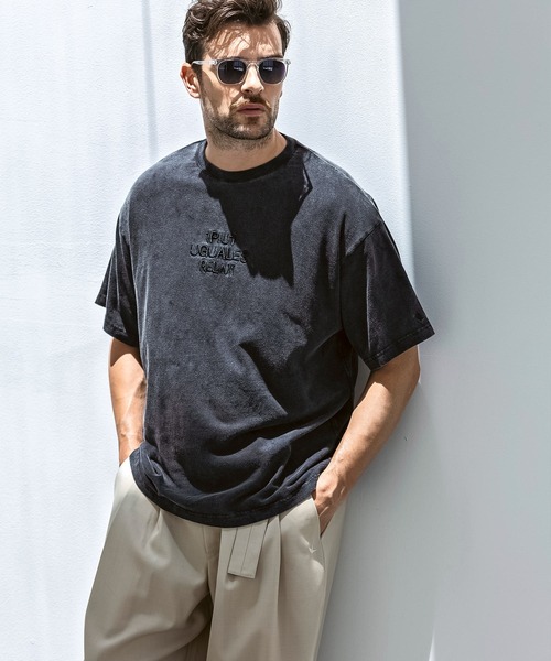 ■1PIU1UGUALE3 RELAX■大人気 ピグメント半袖Tシャツ 国内発送 1PIU1UGUALE3 RELAX tシャツ 「WEB・直営店限定」1PIU1UGUALE3