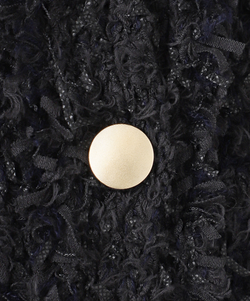 NOBLE（ノーブル） カーディガン ツイードニットカーディガン