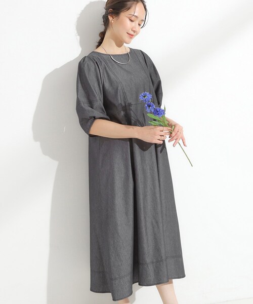 345　rglワンピ GLOBAL WORK（グローバルワーク） ワンピース ハーフZIPアゼニット