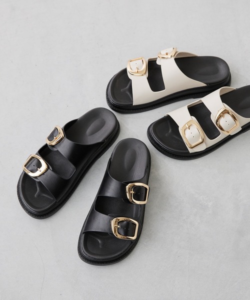 「menue」 フラットサンダル L アイボリー レディース_画像8