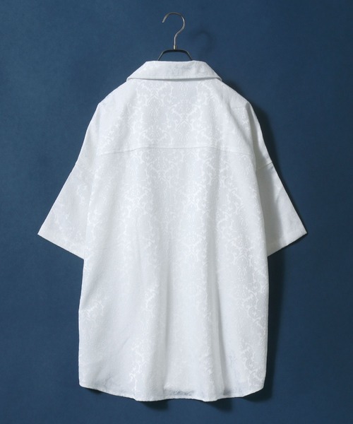 「ANPAS」 「Beno」半袖シャツ M ピンク メンズ_画像2