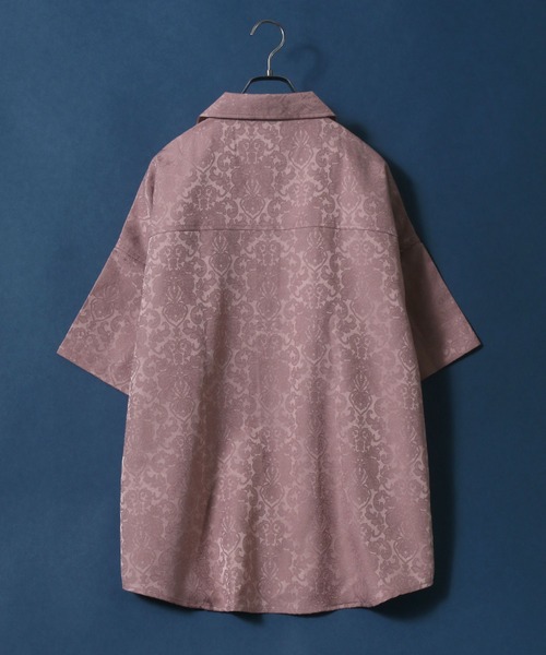 「ANPAS」 「Beno」半袖シャツ M ピンク メンズ_画像6