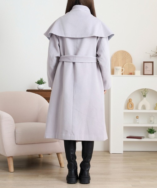 FUNALIVE（ファンアライブ） コート アウター ショール付きウール混