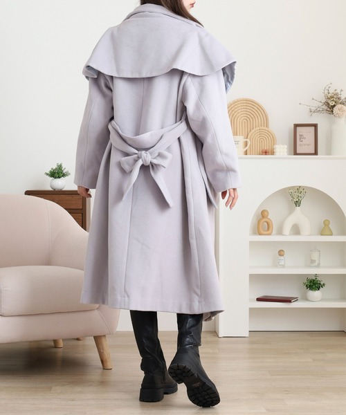 FUNALIVE（ファンアライブ） コート アウター ショール付きウール混