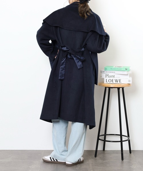 FUNALIVE（ファンアライブ） コート アウター ショール付きウール混