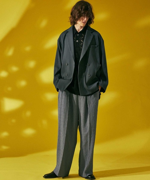 「MAISON SPECIAL」 半袖ポロシャツ 1 レッド メンズの画像