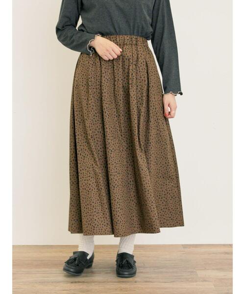 Samansa Mos2（サマンサモスモス） スカート 柄アソートタックスカート