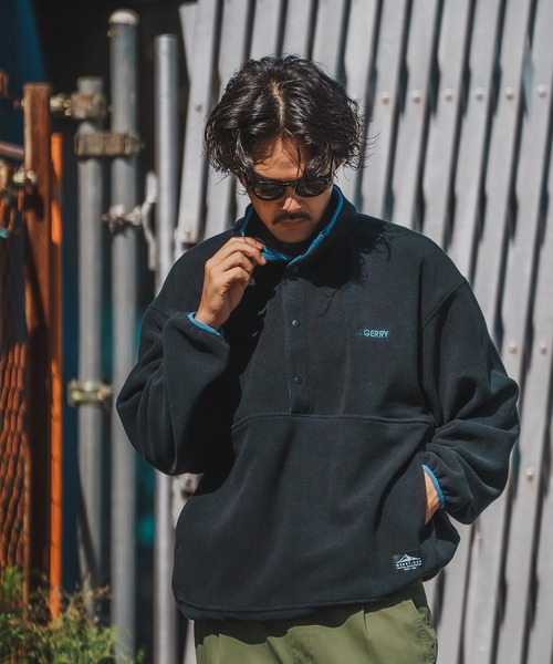 GERRY コート ジャケット 「GERRY」ハーフスナップ フリース プル