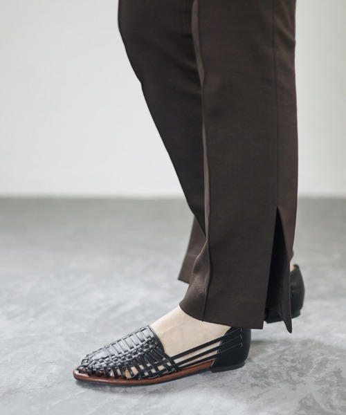 「SESTO」 フラットサンダル LL アイボリー レディース_画像9