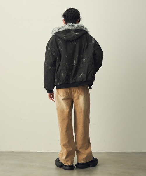 Shoowtime（ショウタイム） ワイドパンツ ジーンズ Chemical Brown