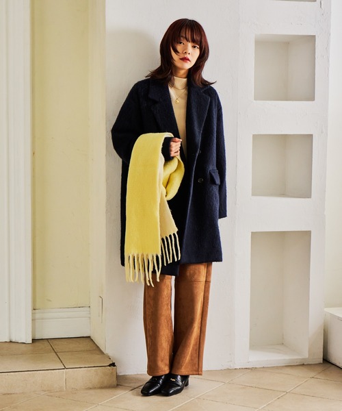 mysty woman（ミスティウーマン） コート チェスターコート アルパカ混