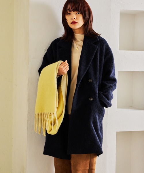 mysty woman（ミスティウーマン） コート チェスターコート アルパカ混