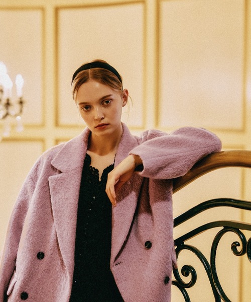 mysty woman（ミスティウーマン） コート チェスターコート アルパカ混