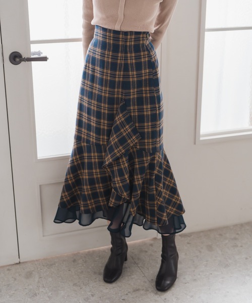 MISCH MASCH（ミッシュマッシュ） スカート 2025秋冬新作 ラッフル裾