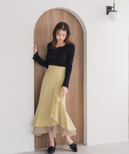 MISCH MASCH（ミッシュマッシュ） スカート 2025秋冬新作 ラッフル裾