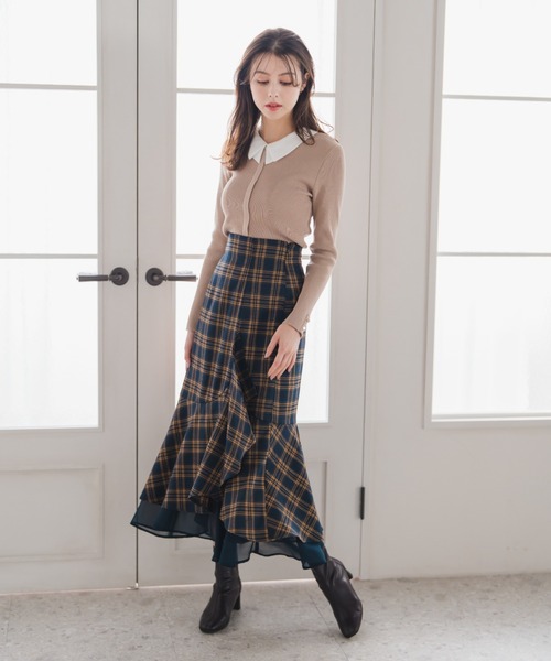 MISCH MASCH（ミッシュマッシュ） スカート 2025秋冬新作 ラッフル裾