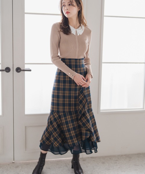 MISCH MASCH（ミッシュマッシュ） スカート 2025秋冬新作 ラッフル裾