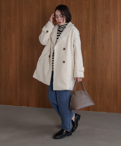 Bou Jeloud（ブージュルード） コート アウター ブークレツィード