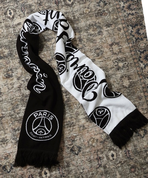 yoriさま専用 新品未使用 A.P.C. アンジェル ロゴ マフラー マフラー 「Paris Saint-Germain/パリサンジェルマン」ロゴエンブレム