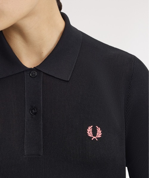 FRED PERRY（フレッドペリー） ワンピース Ribbed Knitted Polo Shirt