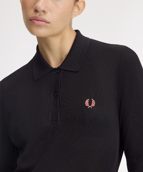 FRED PERRY（フレッドペリー） ワンピース Ribbed Knitted Polo Shirt