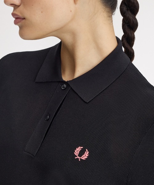 FRED PERRY（フレッドペリー） ワンピース Ribbed Knitted Polo Shirt
