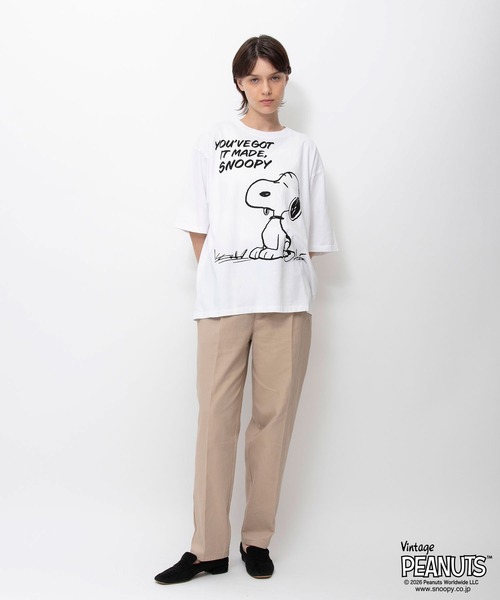 vintage Peanuts SNOOPY Tシャツ　スヌーピー　メンズL SNOOPY（スヌーピー） tシャツ PEANUTS SNOOPY Tシャツ メンズ