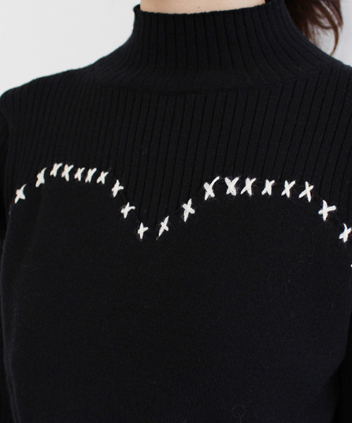 「MODE ROBE」 長袖ニット FREE ブラック レディース_画像4