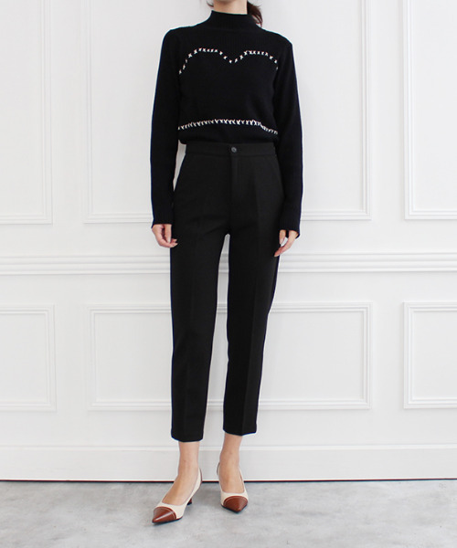 「MODE ROBE」 長袖ニット FREE ブラック レディース_画像8