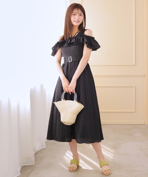 「AND COUTURE」 ノースリーブワンピース FREE ピンク レディース_画像5