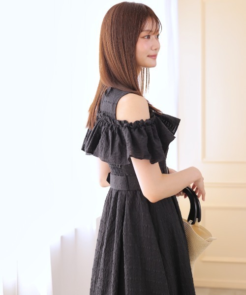 「AND COUTURE」 ノースリーブワンピース FREE ピンク レディース_画像9