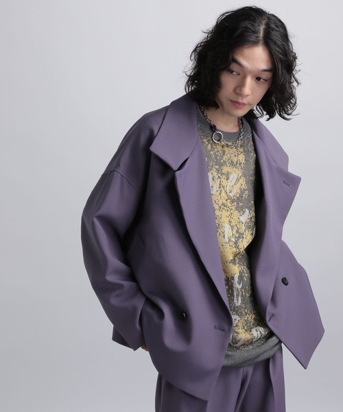 HARE（ハレ） テーラードジャケット SMALL パープル メンズ : ZOZOTOWN