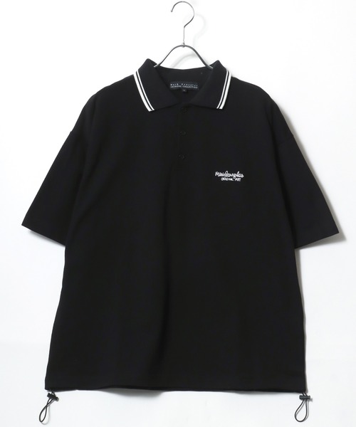 「Mark Gonzales」 半袖ポロシャツ M ネイビー メンズ_画像2