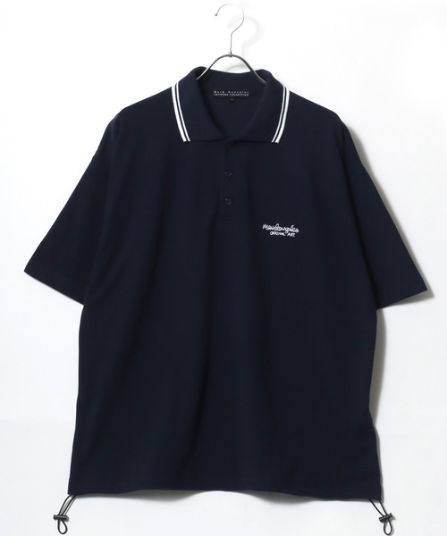 「Mark Gonzales」 半袖ポロシャツ M ネイビー メンズ_画像7