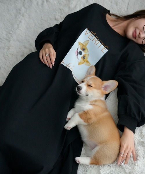 HUG.U（ハグユー） ワンピース コーギー好きのための。 カットソー
