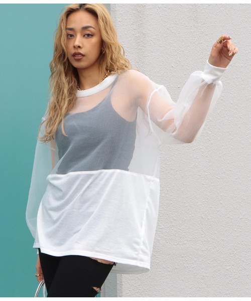 「LATINA」 長袖カットソー FREE ブラック レディース_画像4