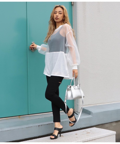 「LATINA」 長袖カットソー FREE ブラック レディース_画像5