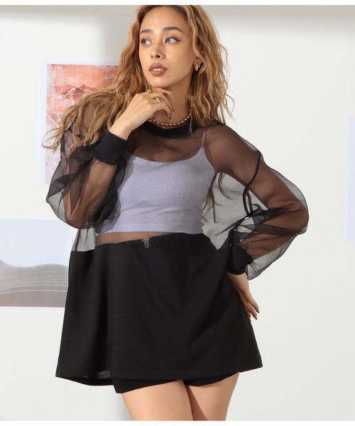 「LATINA」 長袖カットソー FREE ブラック レディース_画像7