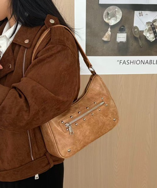 LACーVERT ハンドバッグ ヴィンテージ風スタッズバッグ : ZOZOTOWN