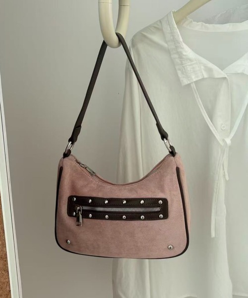 LACーVERT ハンドバッグ ヴィンテージ風スタッズバッグ : ZOZOTOWN