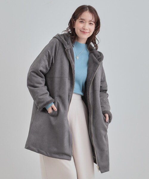 DRESKIP（ドレスキップ） コート アウター 「S-LL」マットな色味が大人