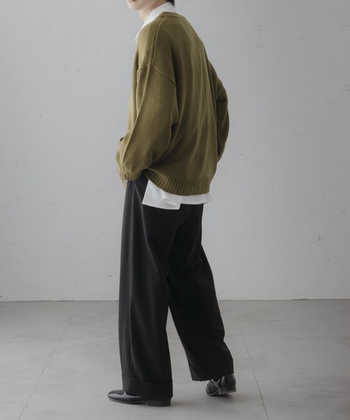 「epnok」 ニットカーディガン MEDIUM ダークブラウン メンズ_画像7