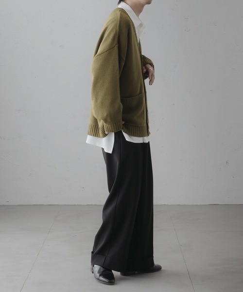 「epnok」 ニットカーディガン MEDIUM ダークブラウン メンズ_画像9